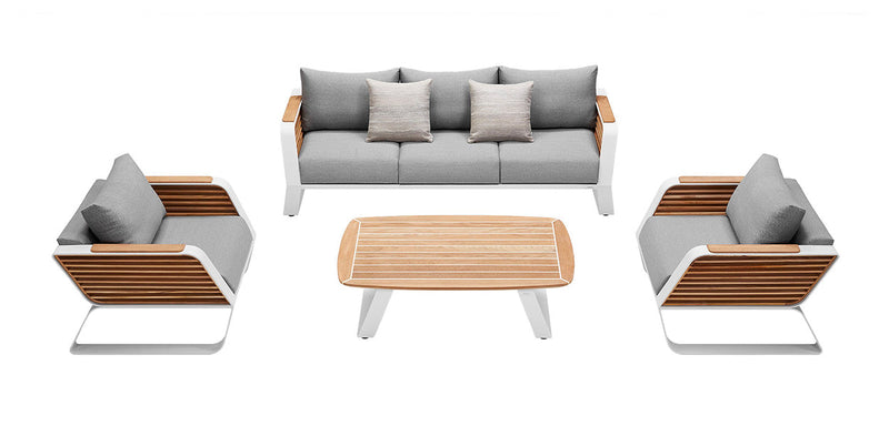 Wing 5 Seat Conversation Sofa Set (Table with Yacht Glue)