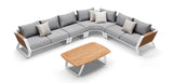 Wing 7 Seat L-Shape Sofa Set (Table Top with Yacht Glue)