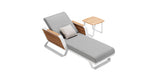 Wing Sun Lounger & Side Table (Side Table with Yacht Glue)